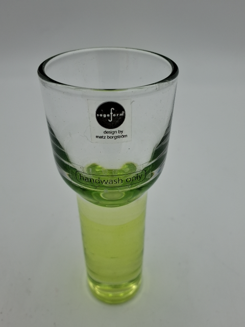 Matz Borgstrøm karaffel + 4 snapseglas